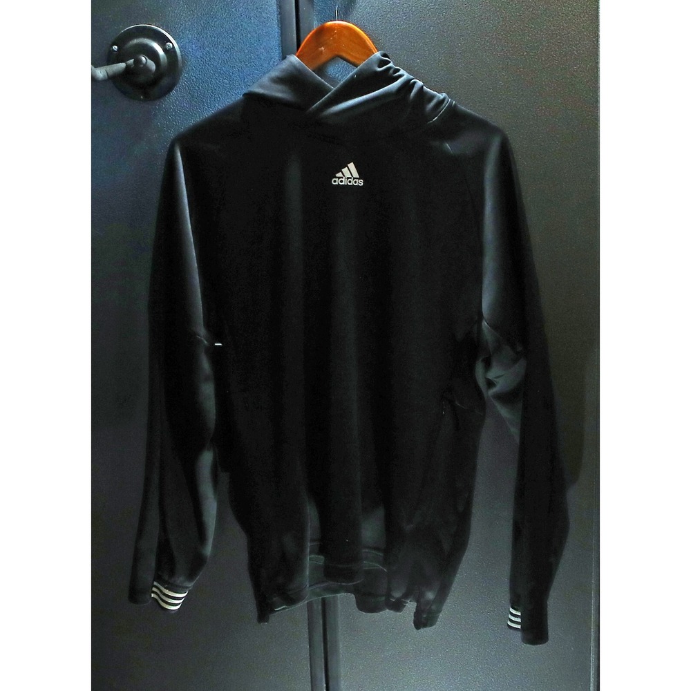 Adidas Mens Team Issue Lite Pullover Hoodie, Black, Medium